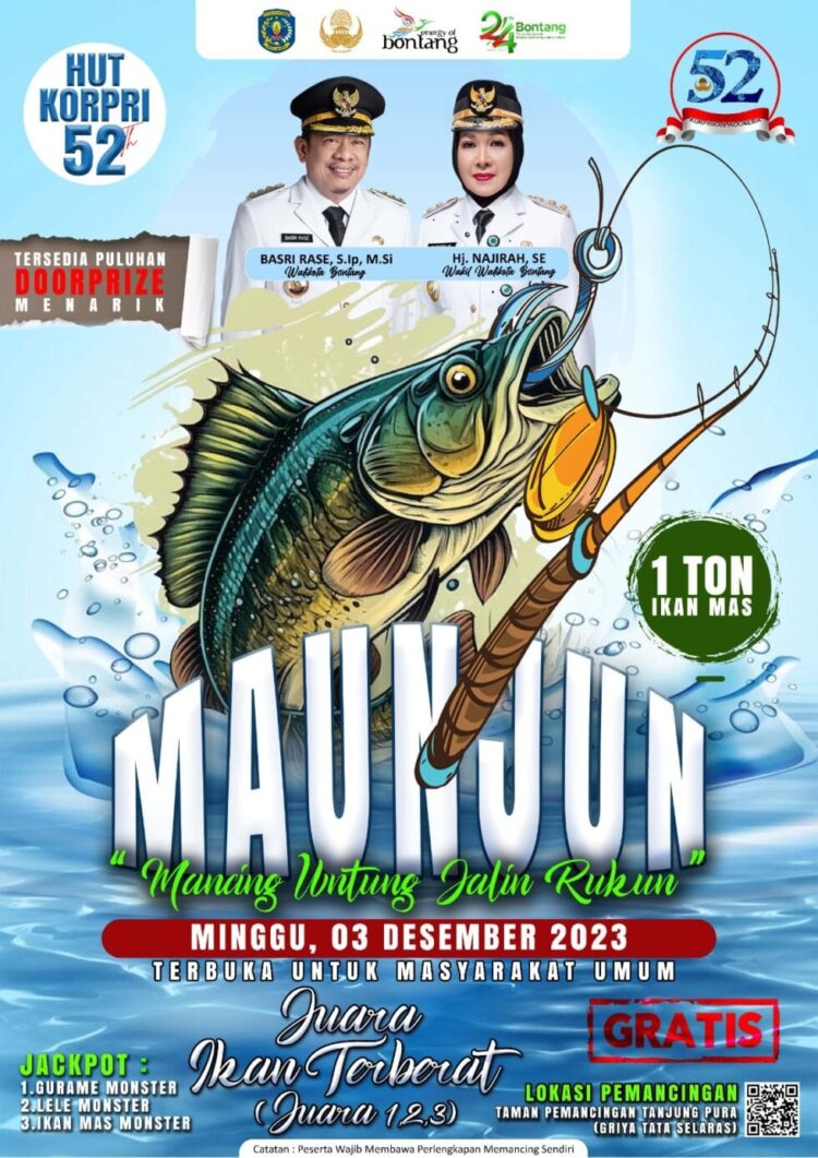 Berebut Jackpot, Gratis! KORPRI Bontang Bakal Gelar Lomba Mancing di HOP 4