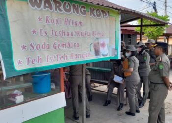 Tertibkan PKL, Satpol PP Kutim Temukan 19 Pelaku Usaha Langgar Aturan