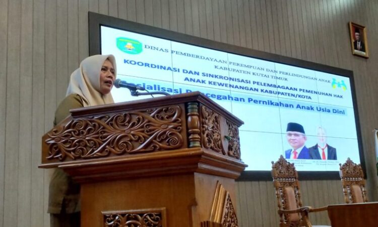 Dinas PPPA Kutim Gelar Sosialisasi Pencegahan Pernikahan Usia Dini