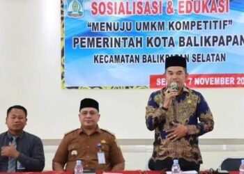 Ketua DPRD Kaltim Buka Sosialisasi Menuju UMKM Kompetitif di Balikpapan Selatan