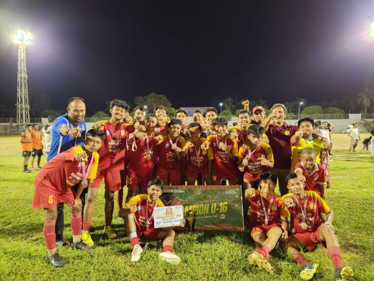 ASB Pelangi Mandau Pupuk Kaltim U-16 Sabet Juara Pertama Bontang FC Future Football Fiesta 2024