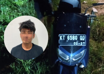 Pria Asal Balikpapan Bawa Kabur Motor Driver Maxim di Bontang, Ditangkap di Tanah Datar
