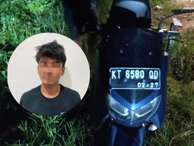Pria Asal Balikpapan Bawa Kabur Motor Driver Maxim di Bontang, Ditangkap di Tanah Datar