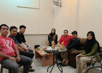 Kedatangan Anggota Subdit Kamsus Polda Kaltim, JMSI Komitmen Lawan Hoaks