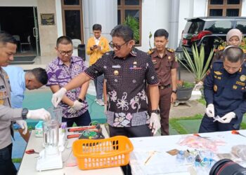 166,30 Gram Sabu Diblender, Basri Tegaskan Bontang Komitmen Perangi Narkoba