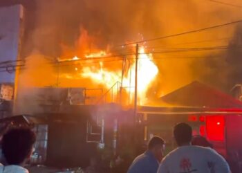 Dua Jam Berkobar, 6 Rumah di POS 7 Loktuan Terbakar
