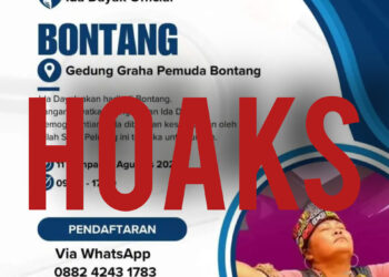 Hoaks! Pendaftaran Pengobatan Ida Dayak di Gedung Pemuda Bontang