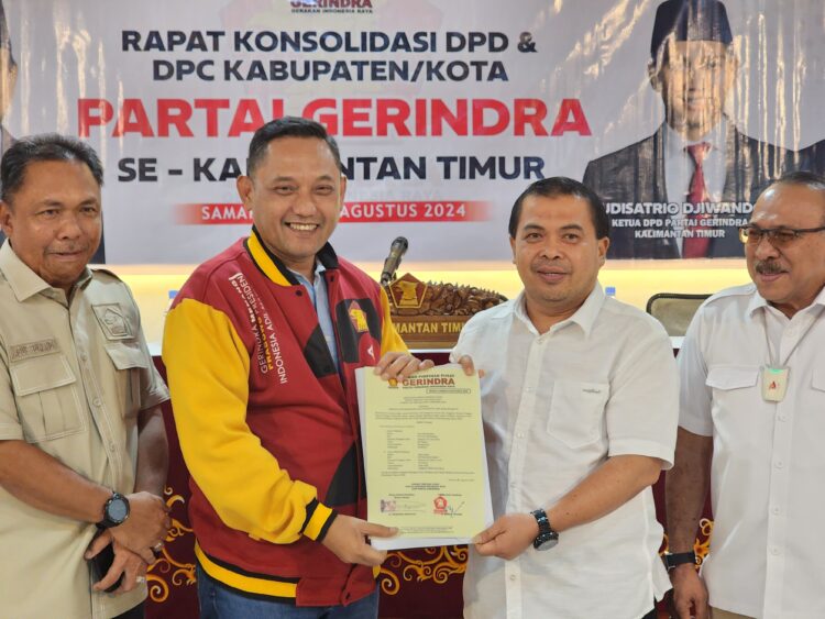 Terima B-1 KWK Gerindra, ‘Berbenah’ Makin Mantap Maju di Pilkada Bontang