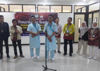 Sutomo-Nasrullah, Bapaslon Pilkada Bontang yang Pertama Jalani Tes Kesehatan