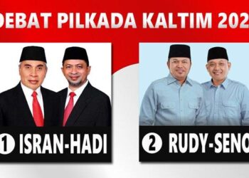 Debat Pilgub Kaltim: Isran-Hadi Bicara Kemandirian, Rudi-Seno Soroti Transformasi