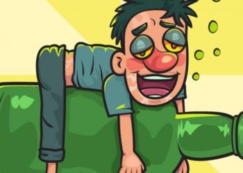 Mabuk Berat, Seorang Pria Tidur di Tepi Jalan A Yani Tanjung Laut, Penuh Muntah