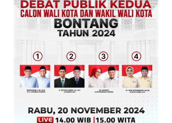 Link Live Debat Kedua Pilkada Bontang, Paslon Bakal Bahas Kawasan Industri Ideal