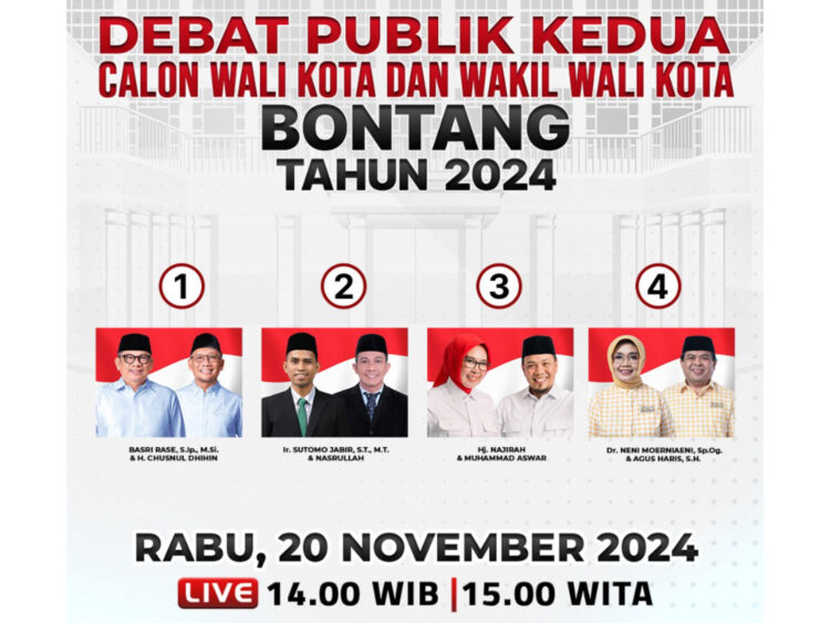 Link Live Debat Kedua Pilkada Bontang, Paslon Bakal Bahas Kawasan Industri Ideal