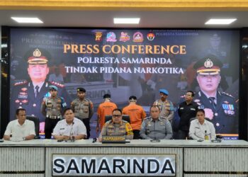 Sinergi, Karutan Samarinda Hadiri Press Release Pengungkapan Kasus Narkoba