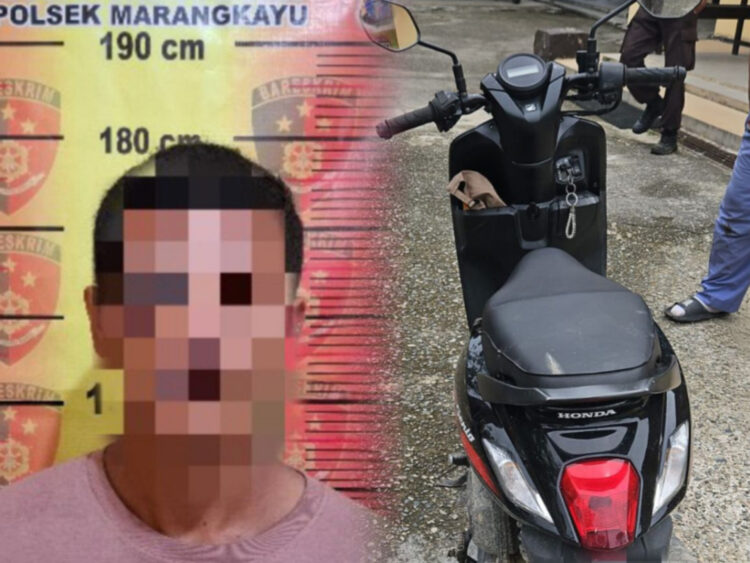 Kunci Masih Nempel, Mahasiswa Kepergok Bawa Kabur Motor Warga Marangkayu