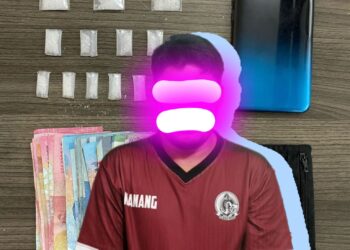 Sering Transaksi di Jalan Pelabuhan 1, NA Ditangkap dengan BB 14 Paket Sabu
