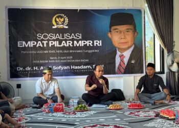 Sosialisasi Empat Pilar, Sofyan Hasdam Ingatkan kesadaran Berbangsa