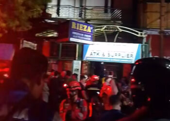 Diduga Sebab Korsleting, Toko ATK di Jalan A Yani Bontang Terbakar