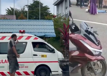 Diduga Melamun, Wanita Asal Guntung Tabrak Mobil Parkir Depan SMKN1 Bontang