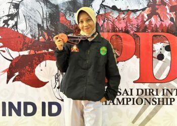 Keren! Siswi SMAN1 Bontang ini Raih Juara di Kejuaraan Internasional Perisai Diri