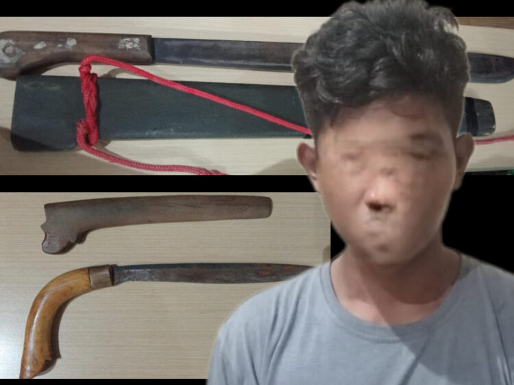 Nonton Voli Sambil Bawa Badik, Warga Bonles Diamankan Polisi