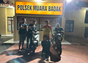 Pencuri Motor Dinas Puskesmas Badak Baru Tertangkap, Aksinya Terekam CCTV