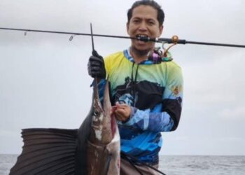 Bertarung 1 Jam Lebih, Pemancing Ini Dapat Black Marlin 16Kg di Perairan Bontang