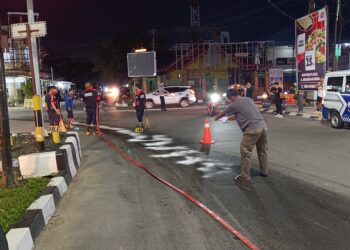 Tumpahan Solar Bikin Celaka di Simpang A Yani, Warga Minta Pelaku Ditindak Tegas