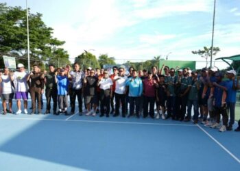 Buka Open Turnamen Tenis Lapangan, Bupati Harap Muncul Atlet Baru