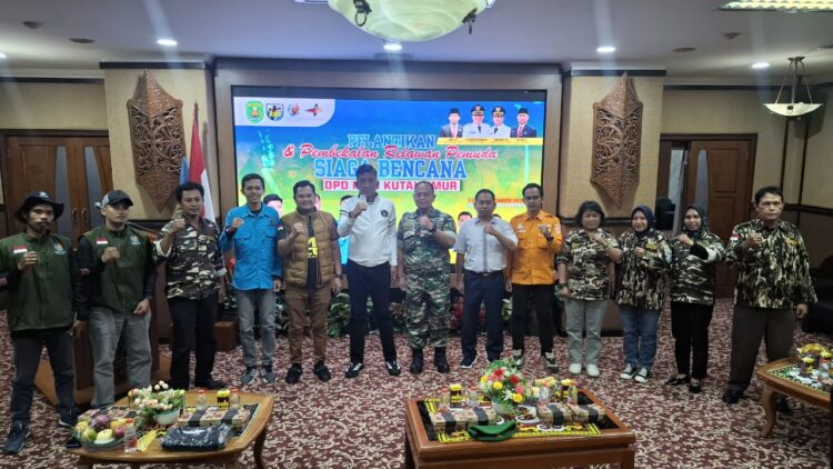 Kadispora Kutim Hadiri Pelantikan Pemuda Siaga Bencana KNPI