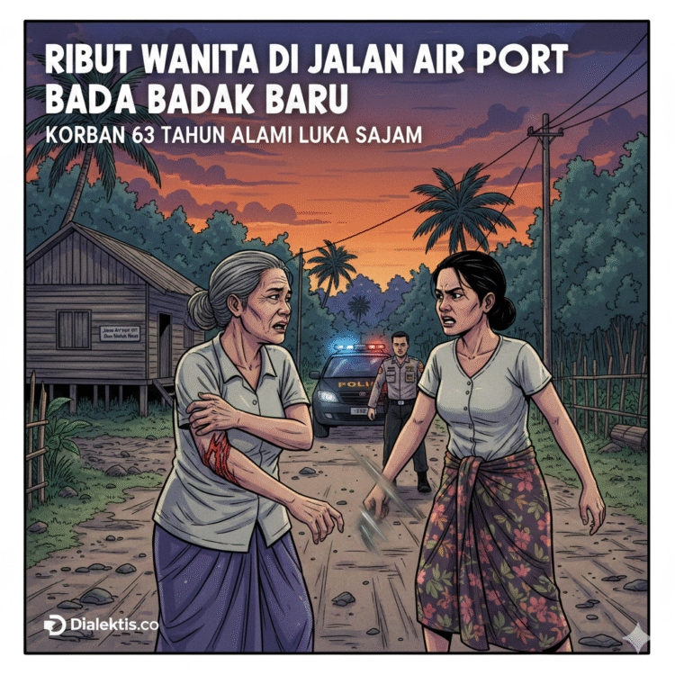 Ribut Wanita di Jalan Air Port Badak Baru, Korban 63 Tahun Alami Luka Sajam