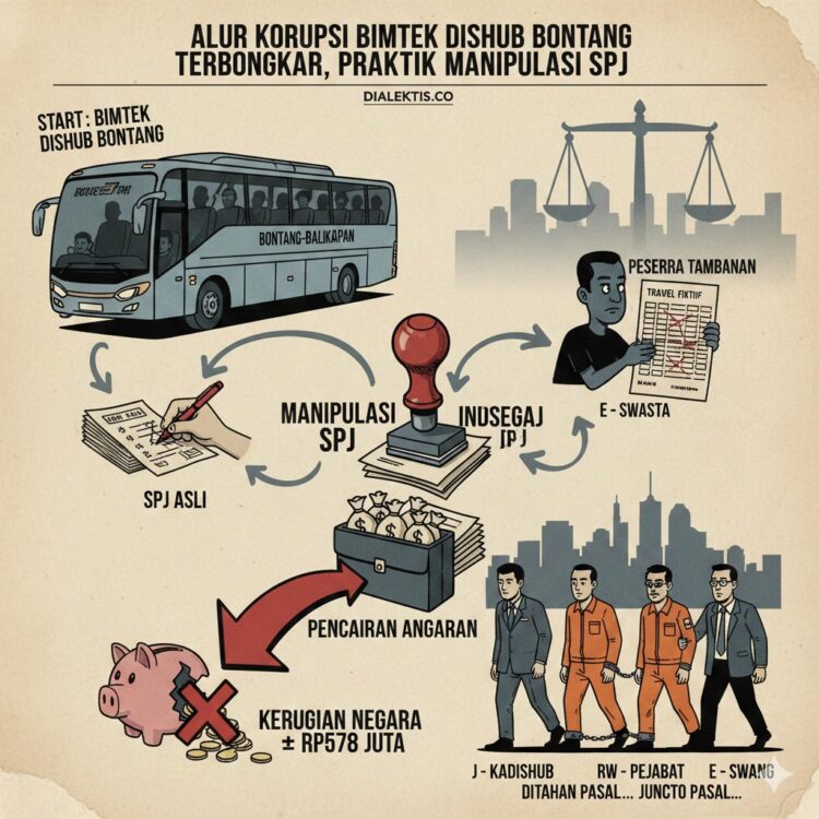 Alur Kasus Korupsi Bimtek Dishub Bontang Terbongkar, Tersangka Manipulasi SPJ