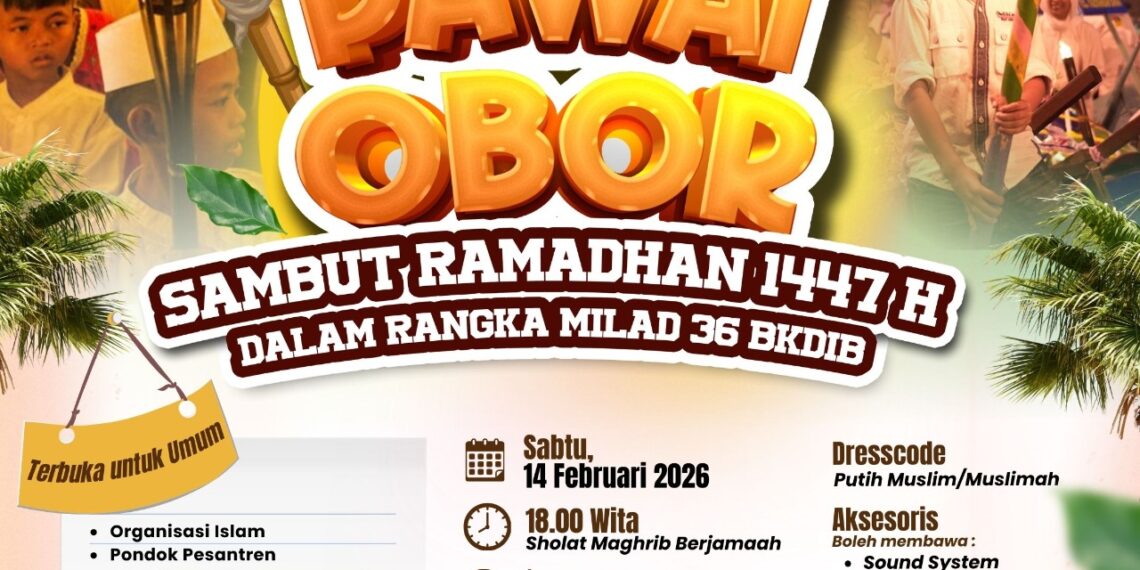 14 Februari Langit Bontang Akan Dihiasi Ribuan Cahaya Obor, Berikut Rutenya