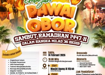 14 Februari Langit Bontang Akan Dihiasi Ribuan Cahaya Obor, Berikut Rutenya