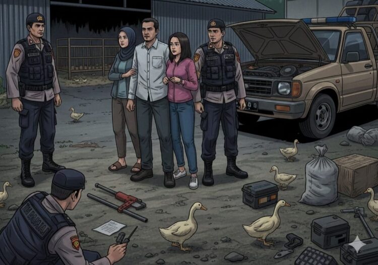 Komplotan Pencuri Hewan & Aki di Bontang Tertangkap, Dua Orang Ternyata Pasutri