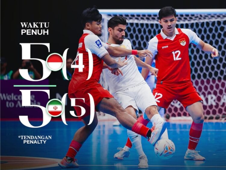Dramatis, Kalah Adu Penalti dari Iran 5-4 Timnas Futsal Indonesia Juara 2 Piala Asia