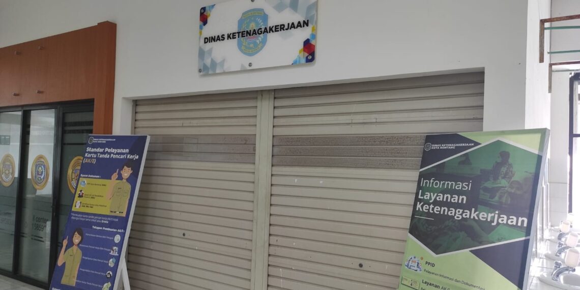 Layanan Disnaker di MPP Sementara Ditutup, Dipusatkan di Kantor Utama Awang Long