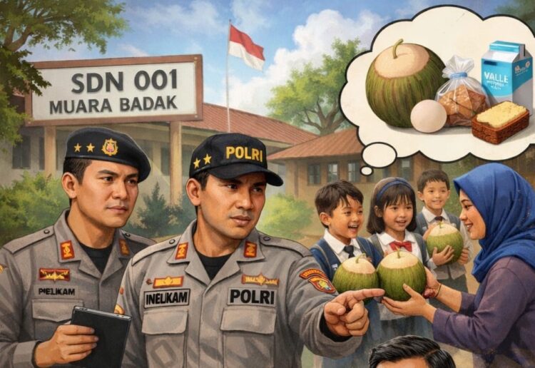 Heboh MBG Kelapa Utuh di Muara Badak, Polres Bontang: Video Tidak Utuh Perlihatkan Menu