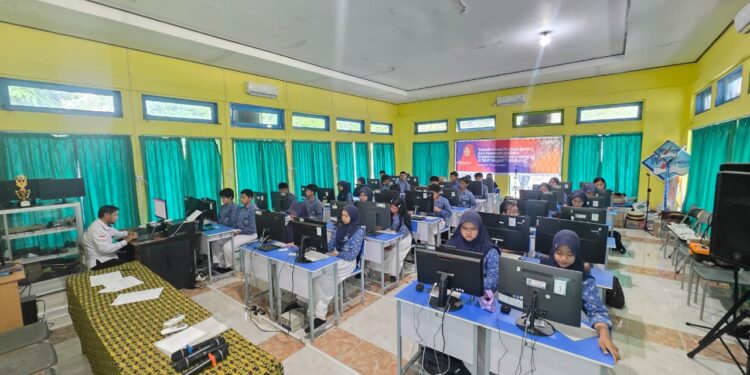 Gladi Bersih, SMPN 1 Bontang Gelar TKA di Tiga Ruang Ujian