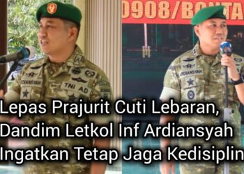 Berikut Arahan Lengkap Dandim 0908/Bontang Saat Lepas Prajurit & PNS Cuti Lebaran 