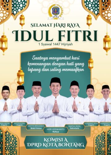 Komisi A DPRD Bontang Mengucapkan Selamat Idulfitri 1447 H/2026