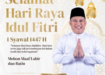 Anggota DPRD Bontang Sem Nalpa Mario Mengucapkan Selamat Idul Fitri1447 H/2026