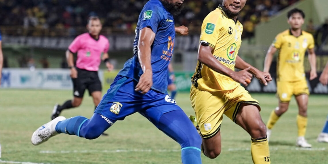 Kebobolan di Penghujung Laga, Persiba Imbang Lawan Barito Putra