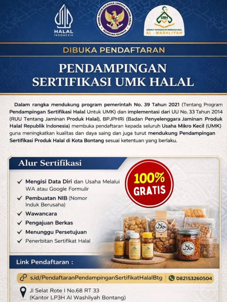 Sertifikasi Halal UMK di Bontang Dibuka, 100 Persen Gratis Pendampingan