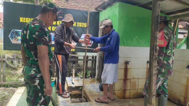 Sumur Bor TMMD Dikebut, TNI Jawab Kebutuhan Air Bersih di Musala Desa Tanjung Limau
