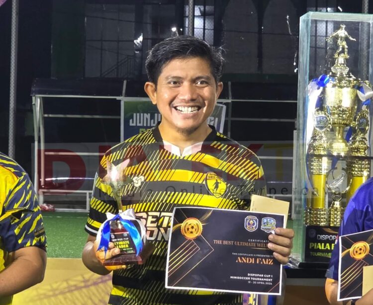 Tunjukkan Performa Apik, Andi Faiz jadi Pemain Terbaik di Disporapar Cup I