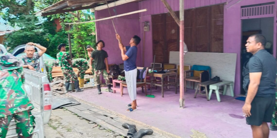 Satgas TMMD Mulai Bedah Rumah Warga di Jalan Kapal Layar Loktuan