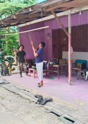 Satgas TMMD Mulai Bedah Rumah Warga di Jalan Kapal Layar Loktuan