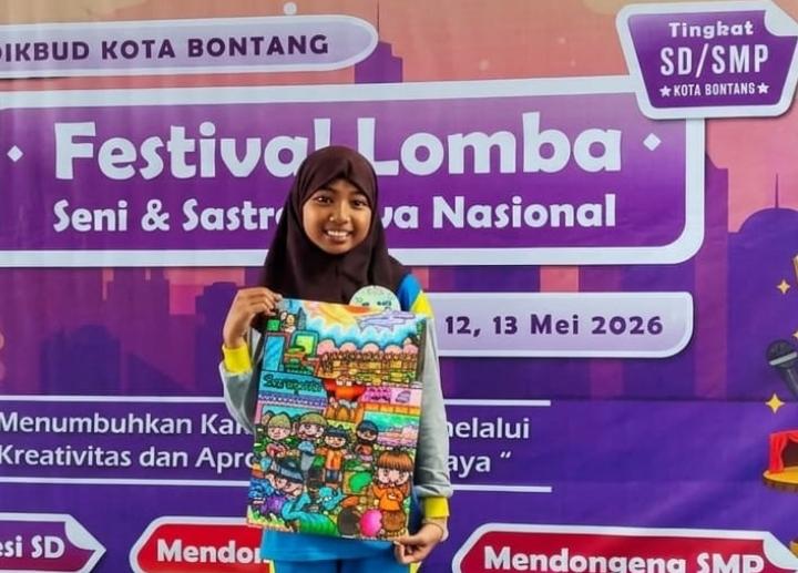 Tiga Siswa SDN 003 Bontang Utara Raih Juara FLS3N Tingkat Kota 2026