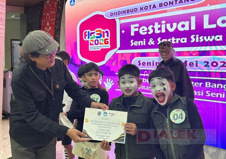 Dua Siswa SDN 011 Bontang Selatan Juara 1 Pantomim FLS3N, Siap Wakili Bontang